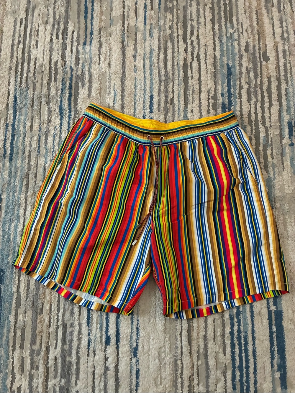 Bugatchi Shorts Swim Trunks Striped Men XL